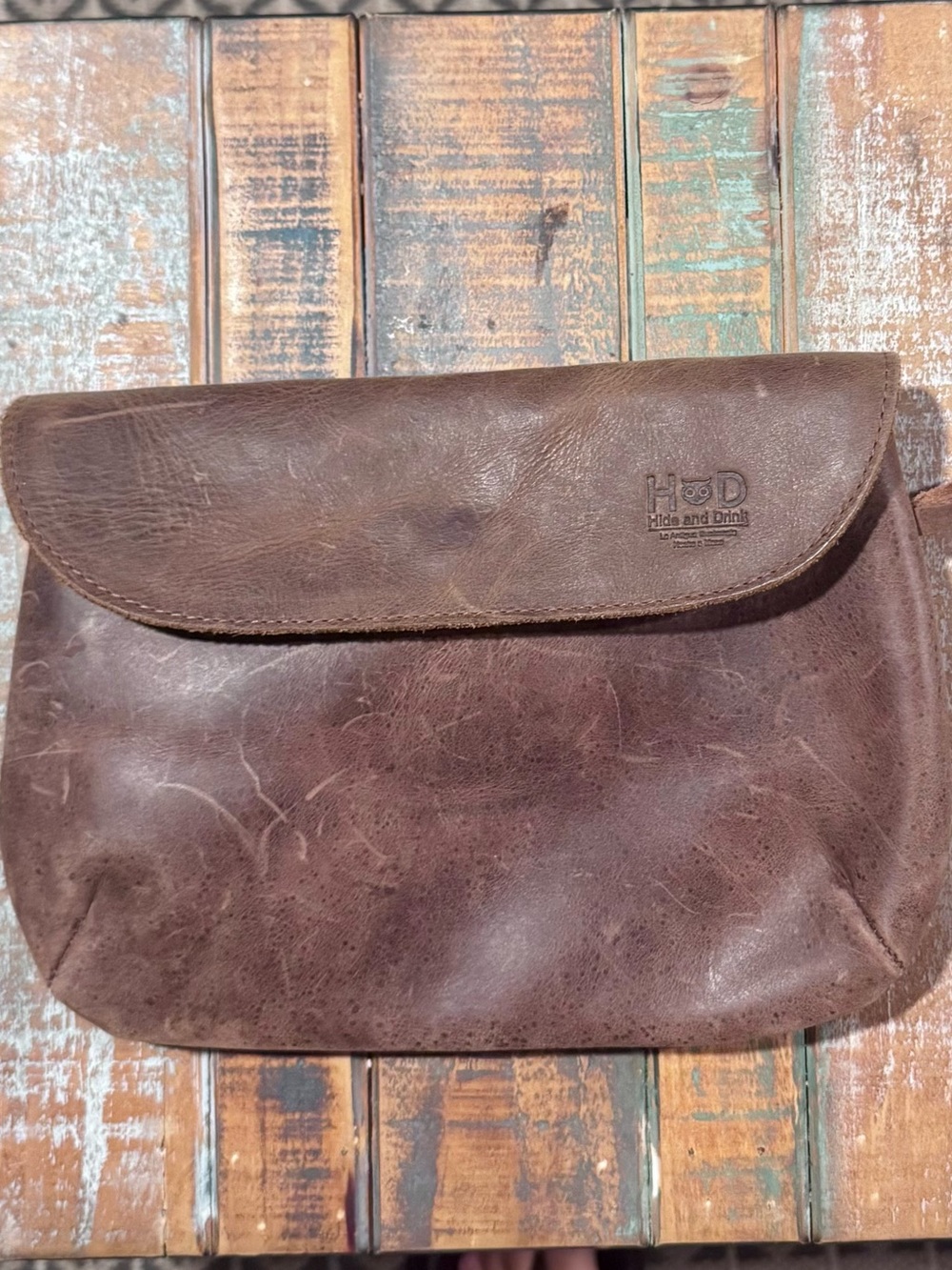 Hide & Drink Leather Clutch